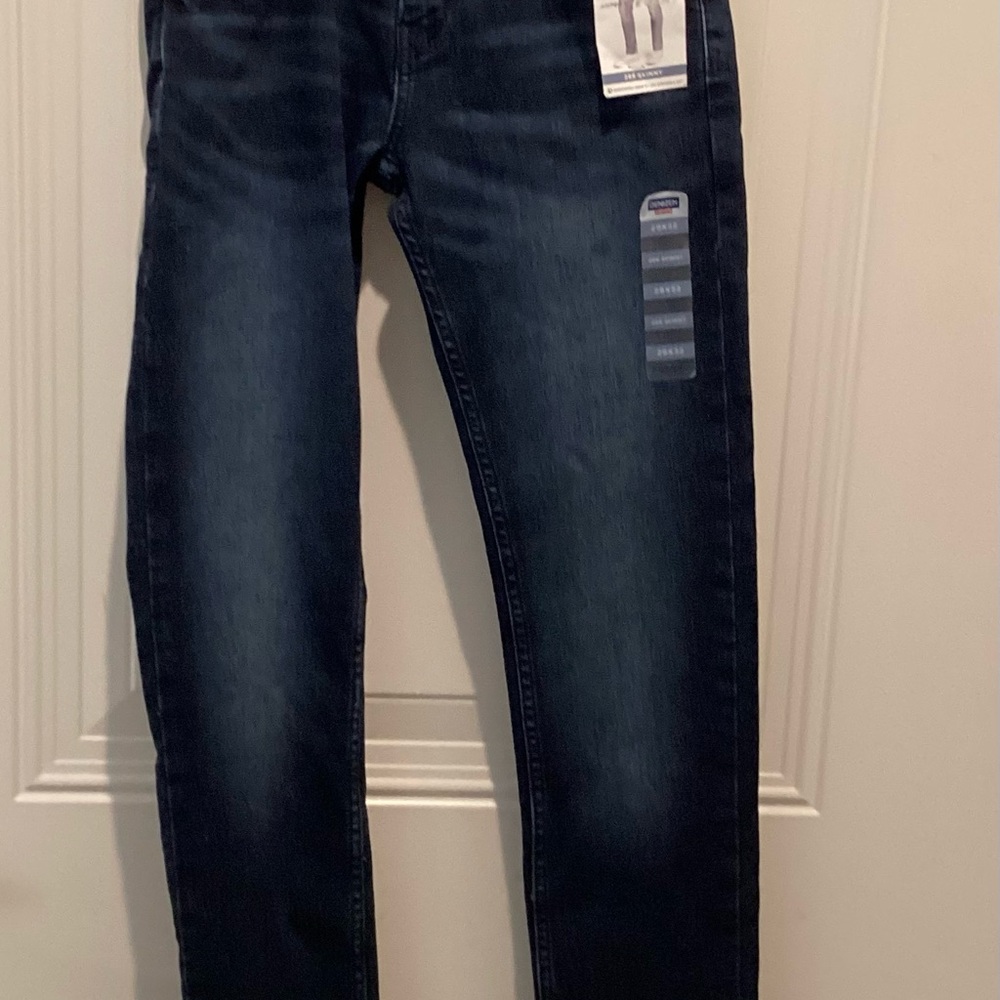 Men's Dark Blue Slim Fit Jeans  Livise